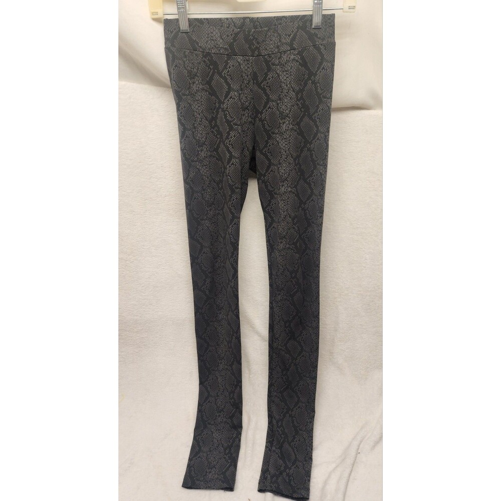 H&M Divided Gray Snakeskin Print Leggings Stretch Women 6